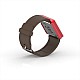 Cool Watch Saat - Kırmızı Edition - Kahverengi Kayış Unisex