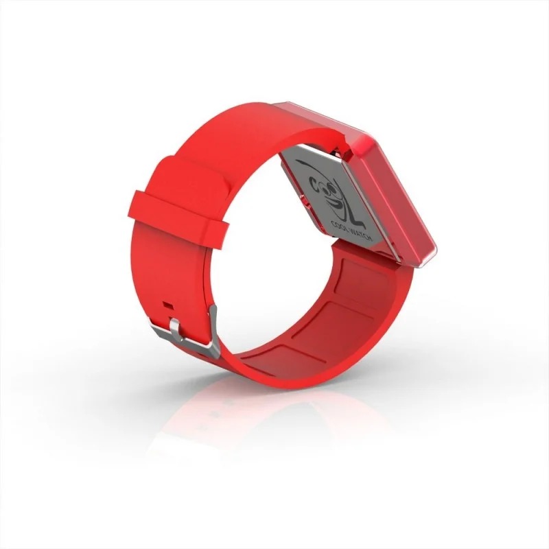 (Cool Watch Saat - Kırmızı Edition - Kırmızı Kayış Unisex)
