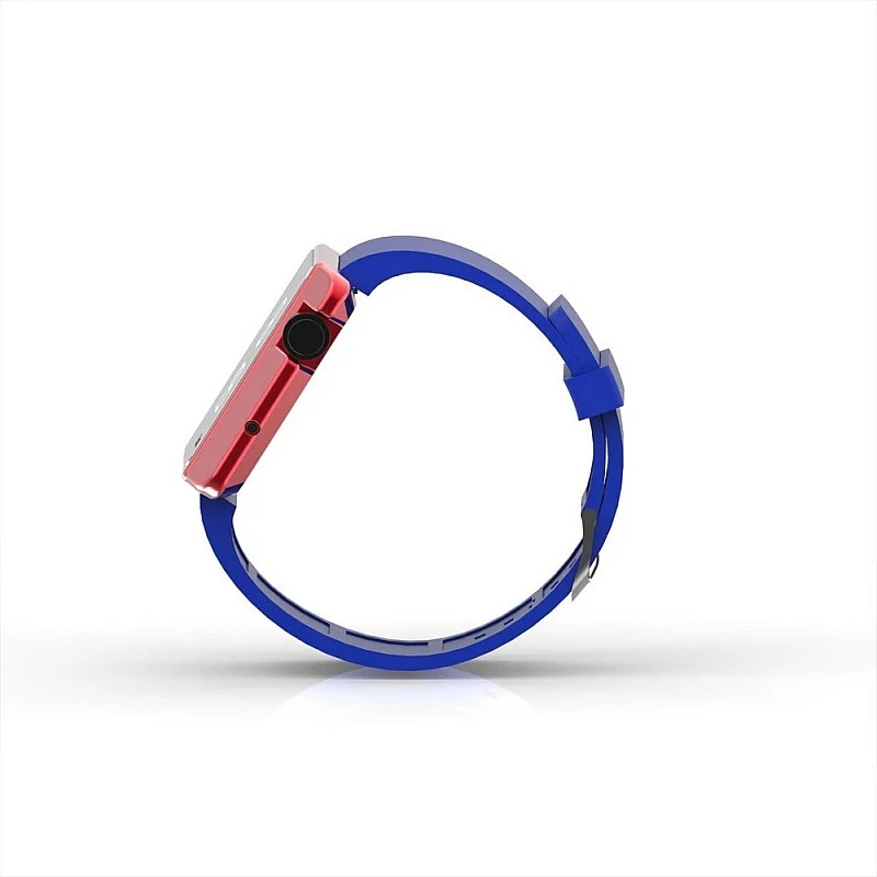 Cool Watch Saat - Kırmızı Edition - Mavi Kayış Unisex