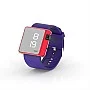 Cool Watch Saat - Kırmızı Edition - Mor Kayış Unisex