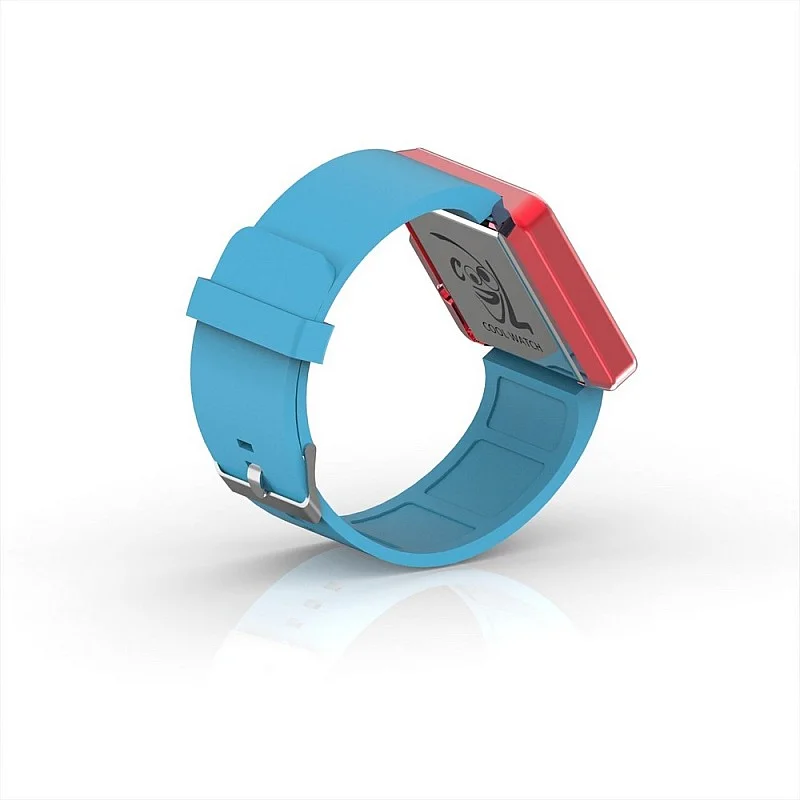 Cool Watch Saat - Kırmızı Edition - Turkuaz Kayış Unisex Cool Watch Saat - Kırmızı Edition - Turkuaz Kayış Unisex