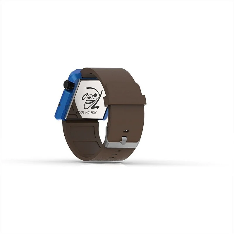 Cool Watch Saat - Mavi Edition - Kahverengi Kayış Unisex