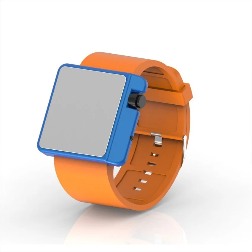 Cool Watch Saat - Mavi Edition - Turuncu Kayış Unisex Cool Watch Saat - Mavi Edition - Turuncu Kayış Unisex