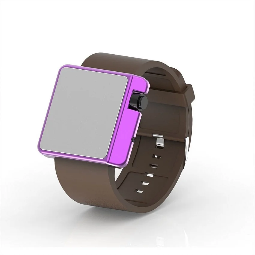 Cool Watch Saat - Mor Edition - Kahverengi Kayış Unisex Cool Watch Saat - Mor Edition - Kahverengi Kayış Unisex