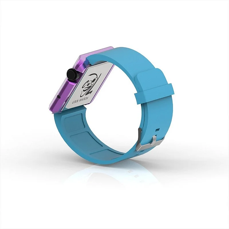 Cool Watch Saat - Mor Edition - Turkuaz Kayış Unisex