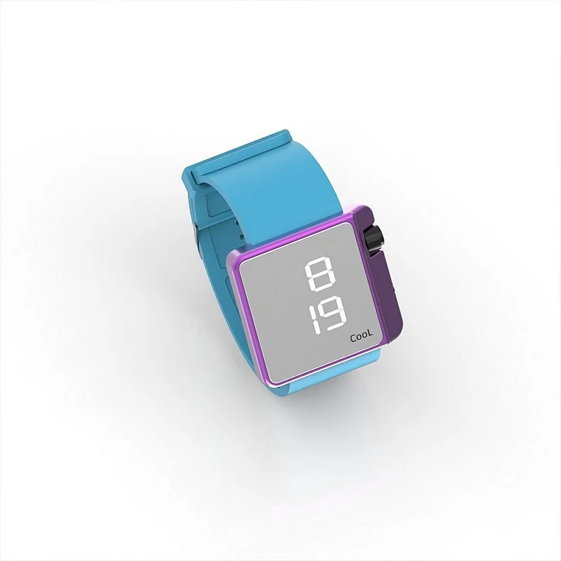 Cool Watch Saat - Mor Edition - Turkuaz Kayış Unisex