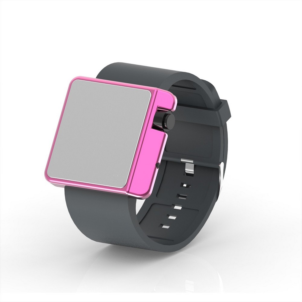 Cool Watch Saat - Pembe Edition - Gri Kayış Unisex