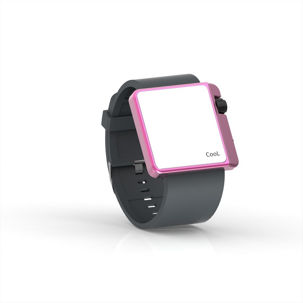 Cool Watch Saat - Pembe Edition - Gri Kayış Unisex