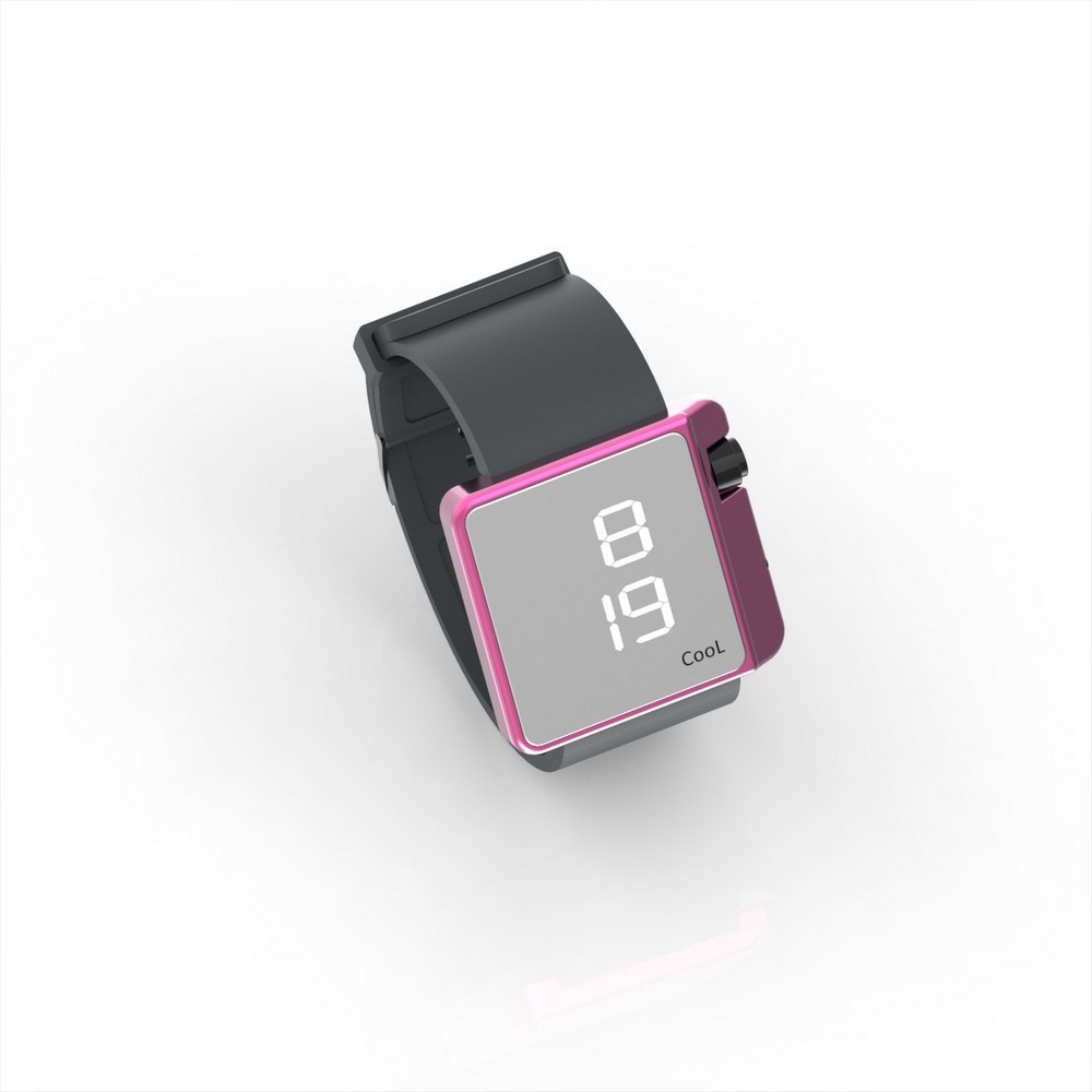 Cool Watch Saat - Pembe Edition - Gri Kayış Unisex