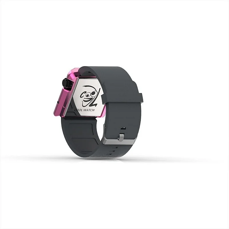 Cool Watch Saat - Pembe Edition - Gri Kayış Unisex
