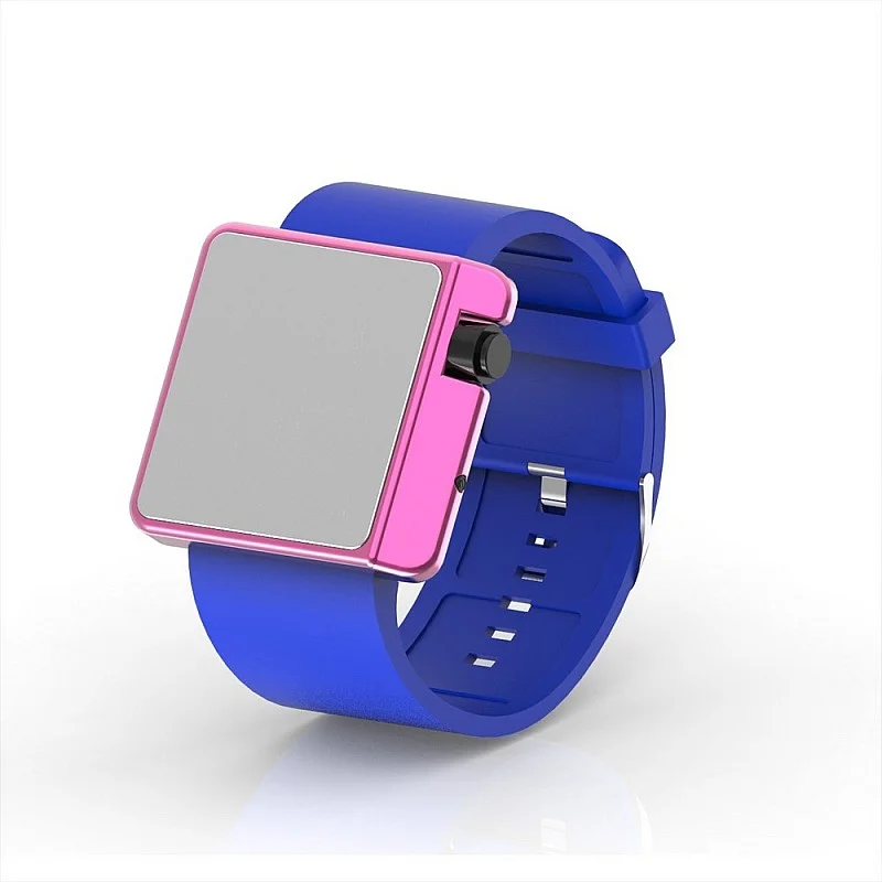 Cool Watch Saat - Pembe Edition - Mavi Kayış Unisex Cool Watch Saat - Pembe Edition - Mavi Kayış Unisex
