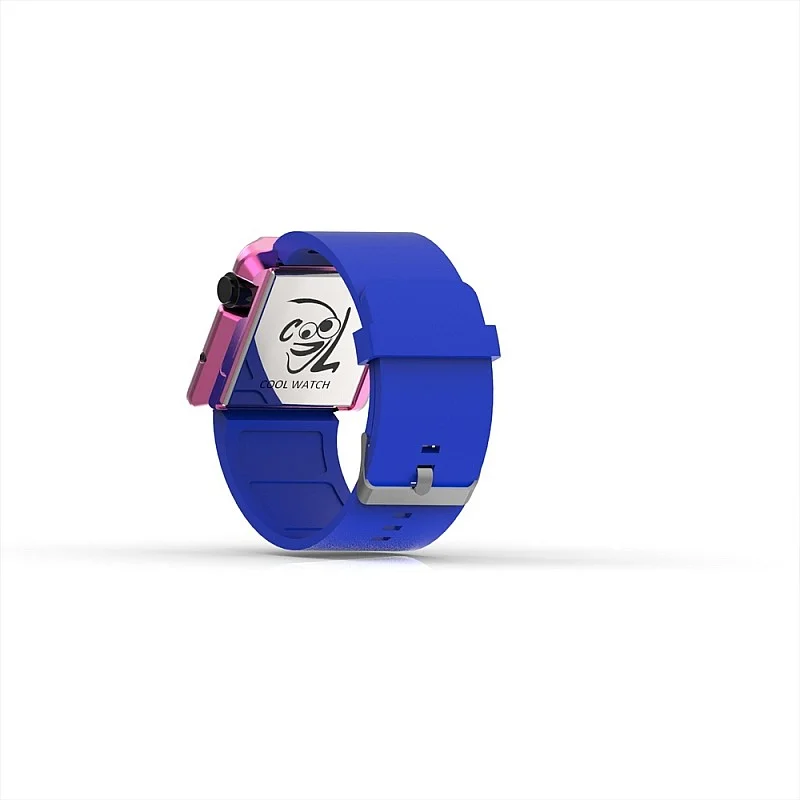 Cool Watch Saat - Pembe Edition - Mavi Kayış Unisex