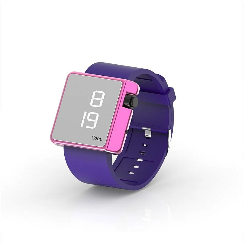 Cool Watch Saat - Pembe Edition - Mor Kayış Unisex Cool Watch Saat - Pembe Edition - Mor Kayış Unisex