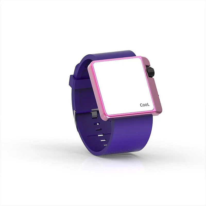 Cool Watch Saat - Pembe Edition - Mor Kayış Unisex Cool Watch Saat - Pembe Edition - Mor Kayış Unisex