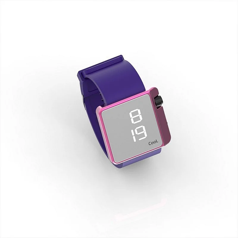 Cool Watch Saat - Pembe Edition - Mor Kayış Unisex Cool Watch Saat - Pembe Edition - Mor Kayış Unisex