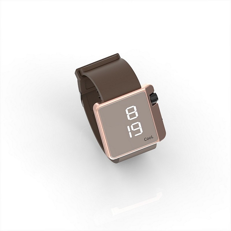 Cool Watch Saat - Rose Edition - Kahverengi Kayış Unisex