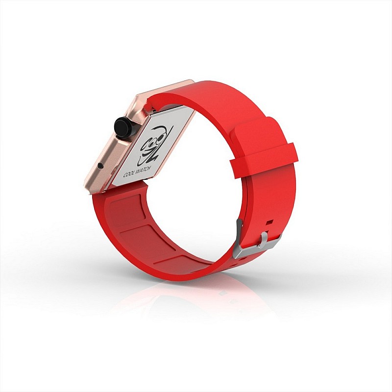Cool Watch Saat - Rose Edition - Kırmızı Kayış Unisex