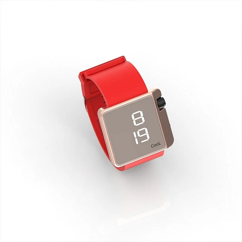 Cool Watch Saat - Rose Edition - Kırmızı Kayış Unisex Cool Watch Saat - Rose Edition - Kırmızı Kayış Unisex
