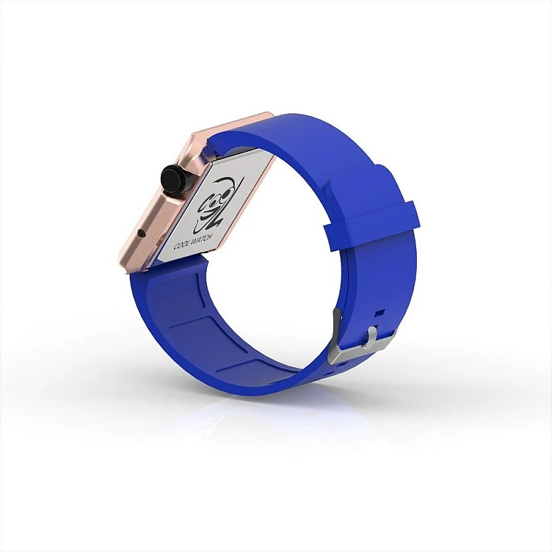 Cool Watch Saat - Rose Edition - Mavi Kayış Unisex