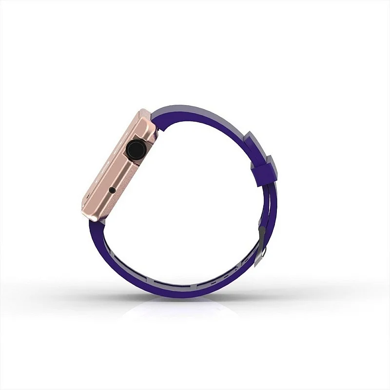 Cool Watch Saat - Rose Edition - Mor Kayış Unisex