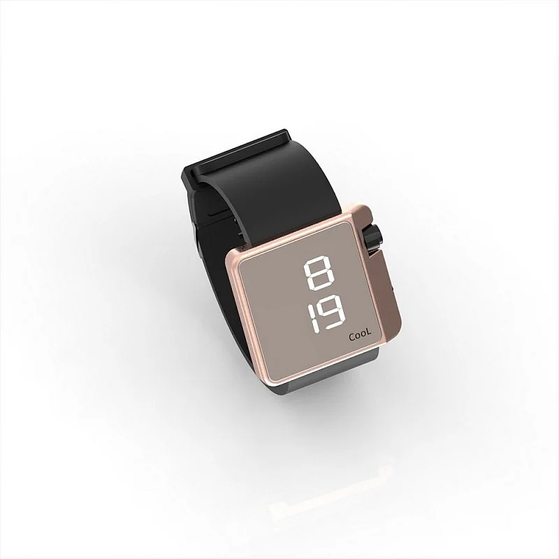 Cool Watch Saat - Rose Edition - Siyah Kayış Unisex