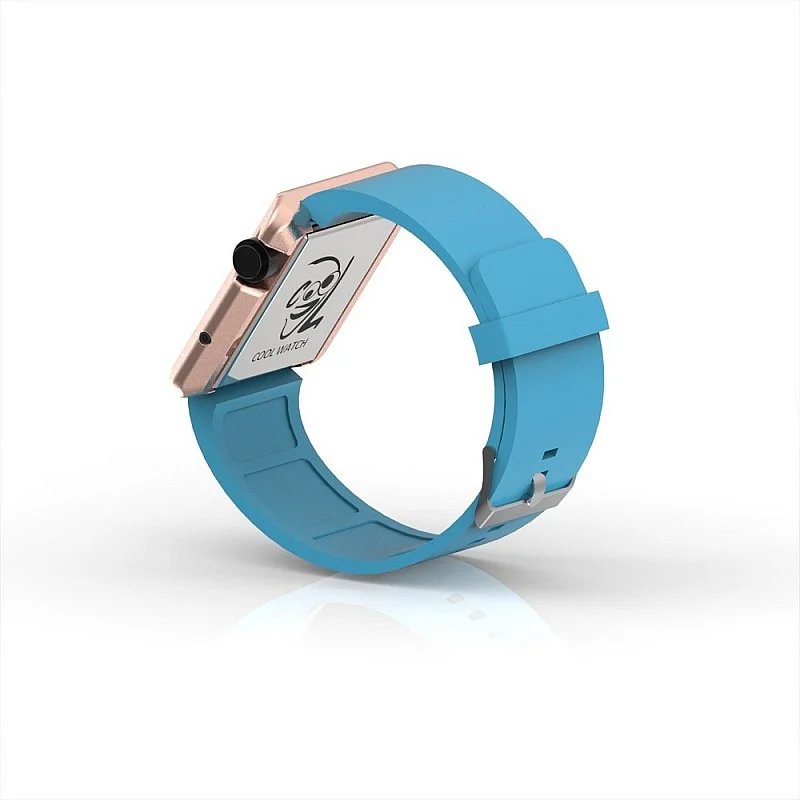 Cool Watch Saat - Rose Edition - Turkuaz Kayış Unisex