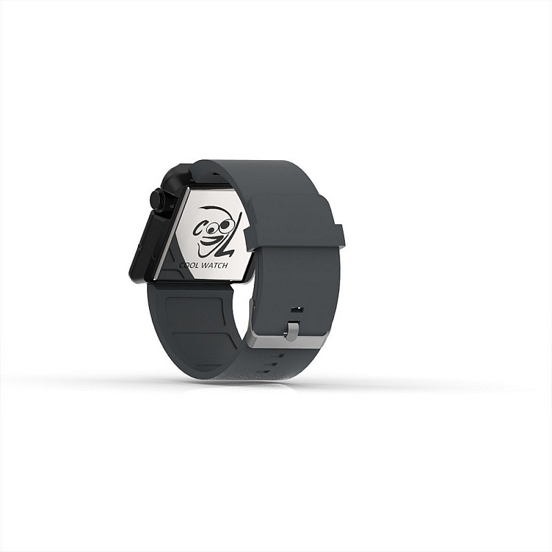 Cool Watch Saat - Siyah Edition - Gri Kayış Unisex
