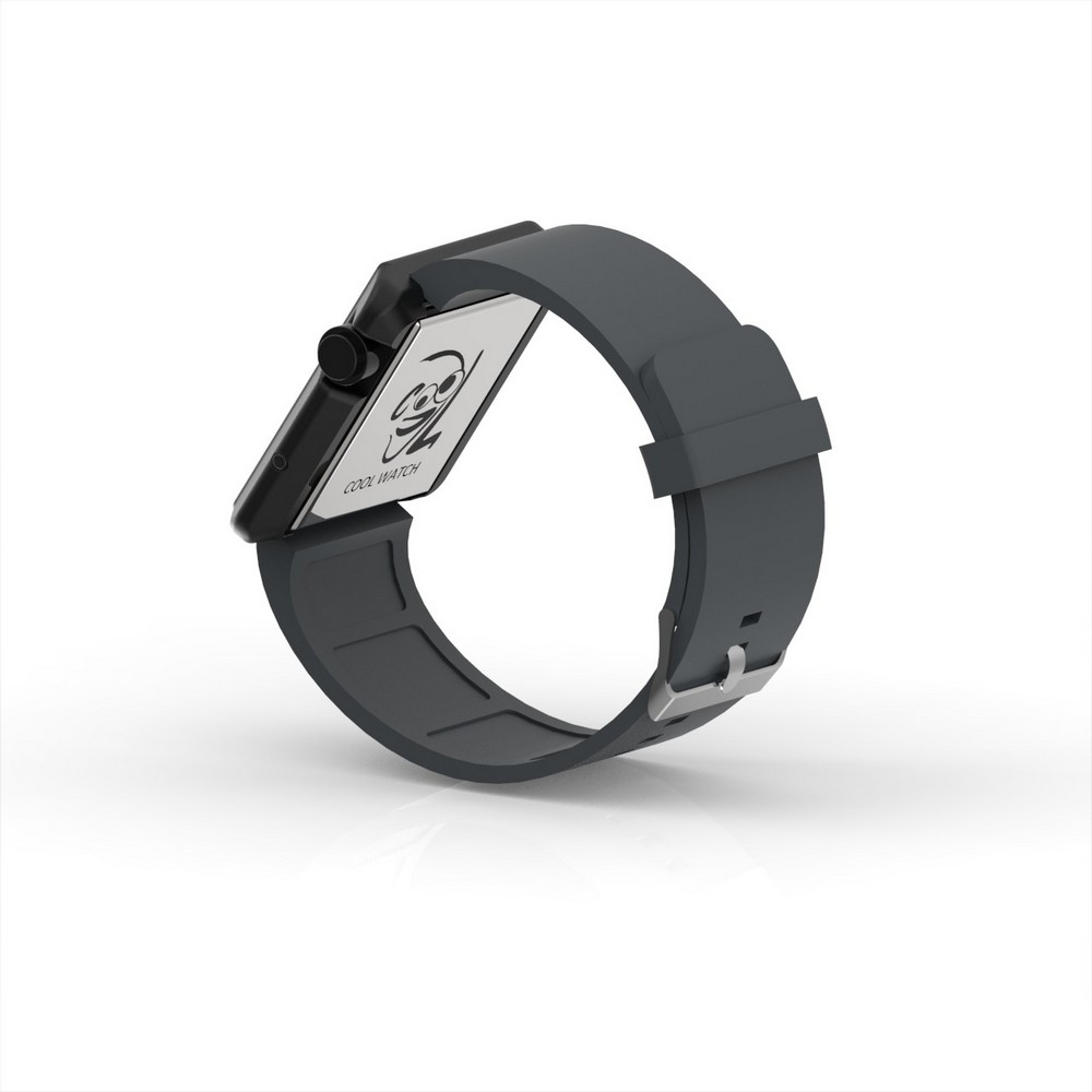 Cool Watch Saat - Siyah Edition - Gri Kayış Unisex