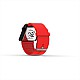Cool Watch Saat - Siyah Edition - Kırmızı Kayış Unisex