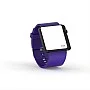 Cool Watch Saat - Siyah Edition - Mor Kayış Unisex