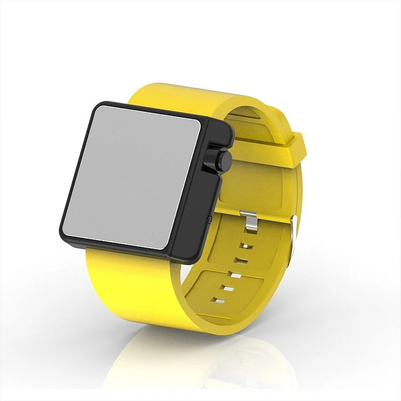 Cool Watch Saat - Siyah Edition - Sarı Kayış Unisex Cool Watch Saat - Siyah Edition - Sarı Kayış Unisex