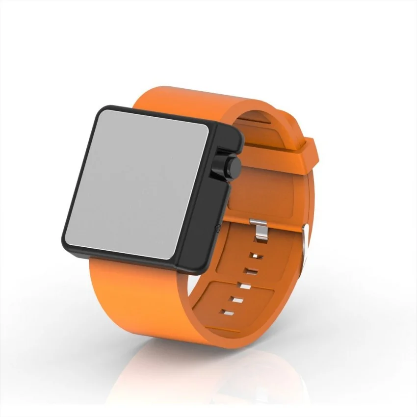 Cool Watch Saat - Siyah Edition - Turuncu Kayış Unisex Cool Watch Saat - Siyah Edition - Turuncu Kayış Unisex