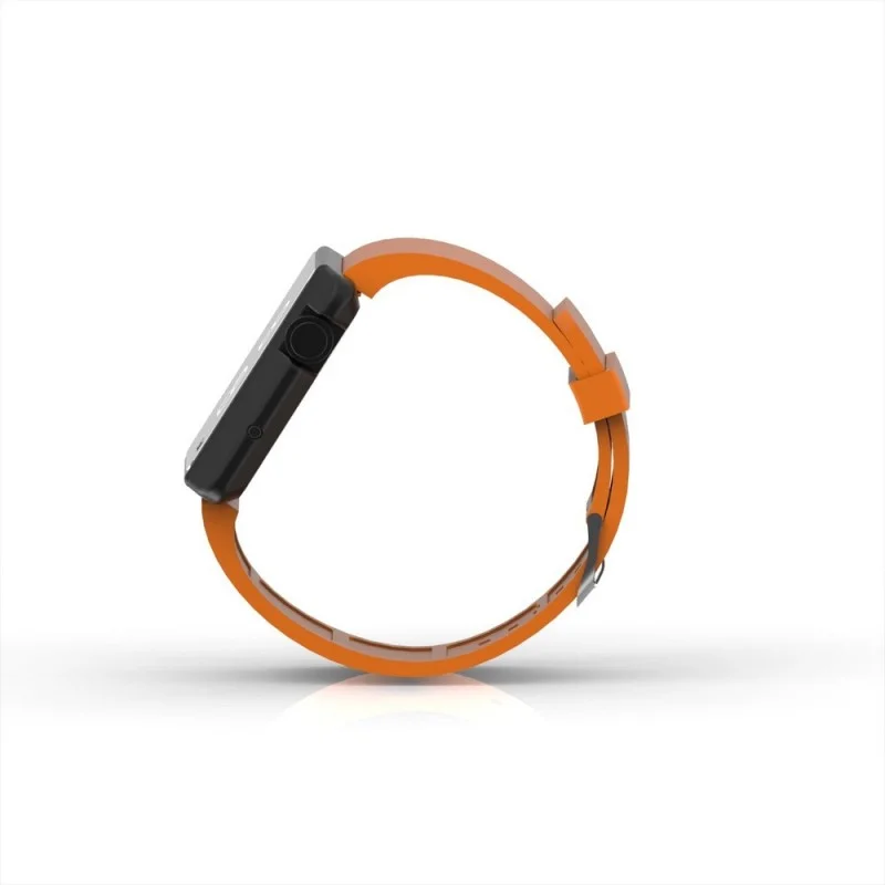 Cool Watch Saat - Siyah Edition - Turuncu Kayış Unisex