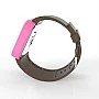 Cool Watch Saat - Pembe Led Kasa - Kahverengi Kayış Unisex