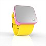 Cool Watch Saat - Pembe Led Kasa - Sarı Kayış Unisex