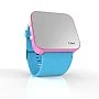 Cool Watch Saat - Pembe Led Kasa - Turkuaz Kayış Unisex
