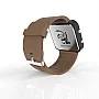 Cool Watch Saat - Siyah Led Kasa - Kahverengi Kayış Unisex