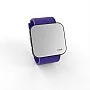 Cool Watch Saat - Siyah Led Kasa - Mor Kayış Unisex