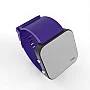 Cool Watch Saat - Siyah Led Kasa - Mor Kayış Unisex
