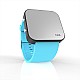Cool Watch Saat - Siyah Led Kasa - Turkuaz Kayış Unisex