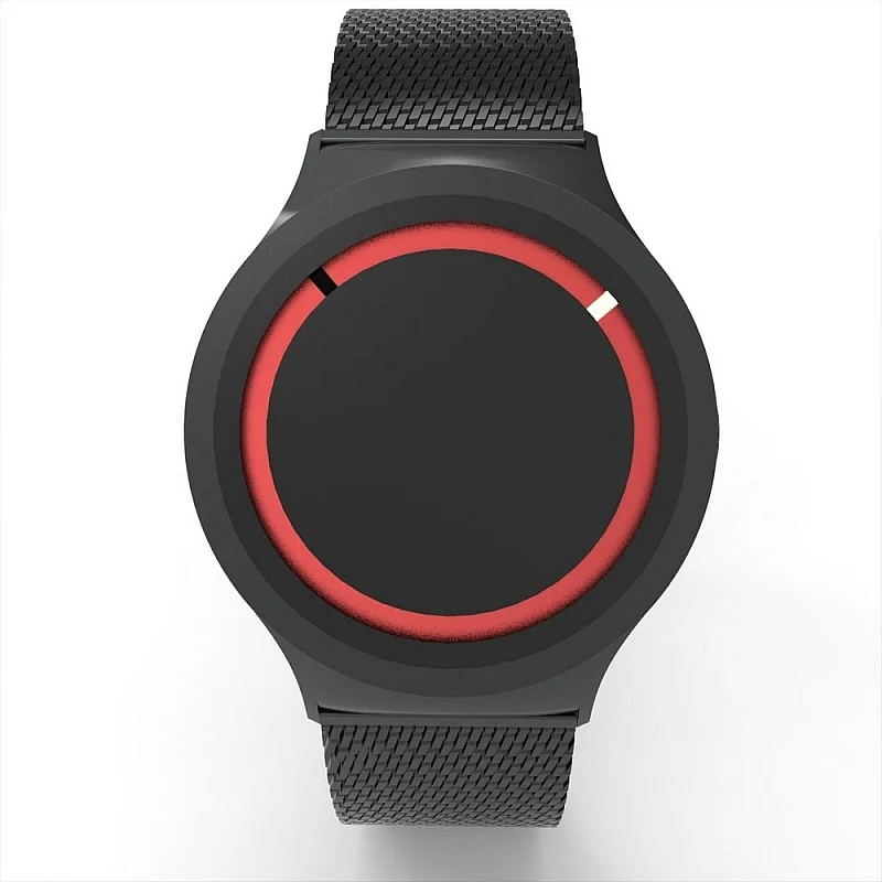 Cool Watch Saat - Siyah Mat Kasa Kırmızı Halka - Siyah Kordon CooL Plus Unisex Cool Watch Saat - Siyah Mat Kasa Kırmızı Halka - Siyah Kordon CooL Plus Unisex