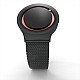 Cool Watch Saat - Siyah Mat Kasa Kırmızı Halka - Siyah Kordon CooL Plus Unisex