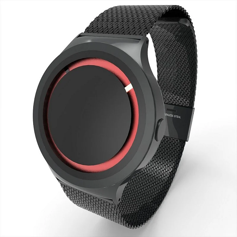Cool Watch Saat - Siyah Mat Kasa Kırmızı Halka - Siyah Kordon CooL Plus Unisex Cool Watch Saat - Siyah Mat Kasa Kırmızı Halka - Siyah Kordon CooL Plus Unisex