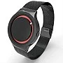 Cool Watch Saat - Siyah Mat Kasa Kırmızı Halka - Siyah Kordon CooL Plus Unisex Cool Watch Saat - Siyah Mat Kasa Kırmızı Halka - Siyah Kordon CooL Plus Unisex