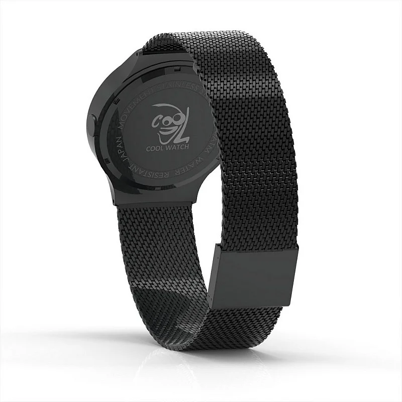 Cool Watch Saat - Siyah Mat Kasa Kırmızı Halka - Siyah Kordon CooL Plus Unisex Cool Watch Saat - Siyah Mat Kasa Kırmızı Halka - Siyah Kordon CooL Plus Unisex