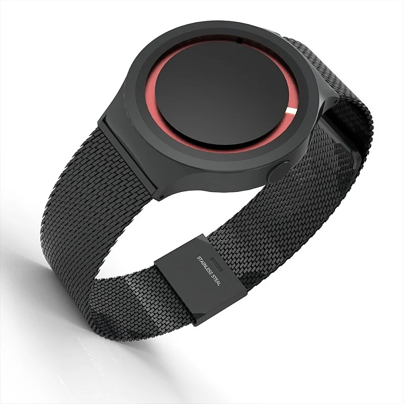 Cool Watch Saat - Siyah Mat Kasa Kırmızı Halka - Siyah Kordon CooL Plus Unisex Cool Watch Saat - Siyah Mat Kasa Kırmızı Halka - Siyah Kordon CooL Plus Unisex