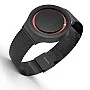 Cool Watch Saat - Siyah Mat Kasa Kırmızı Halka - Siyah Kordon CooL Plus Unisex Cool Watch Saat - Siyah Mat Kasa Kırmızı Halka - Siyah Kordon CooL Plus Unisex