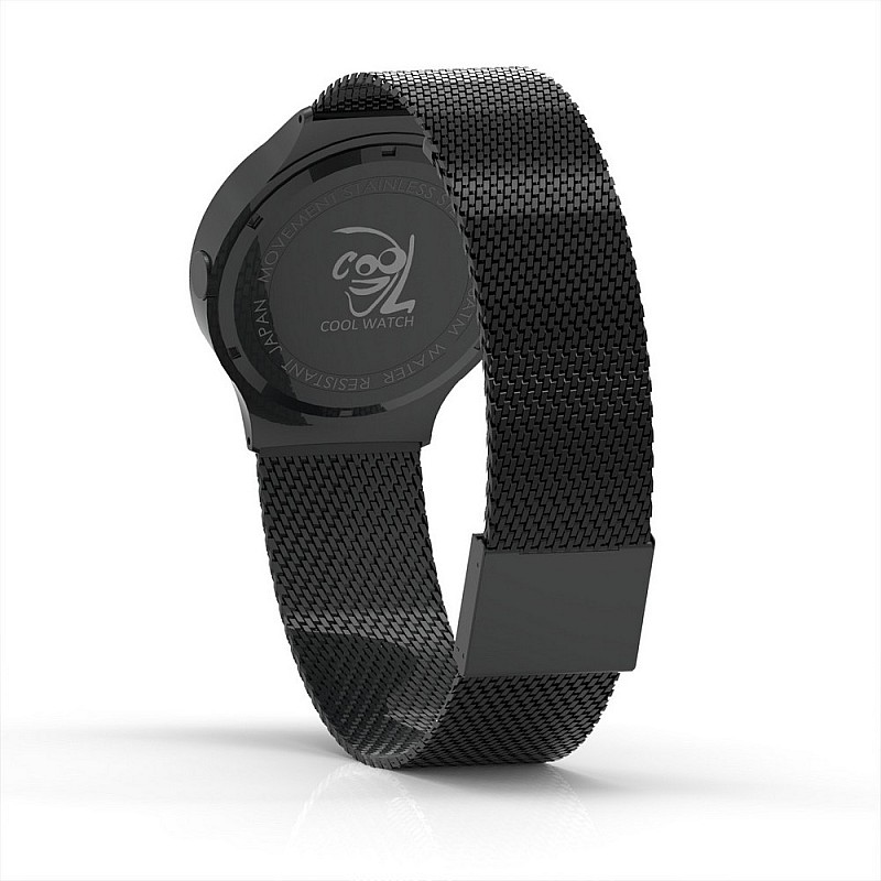 Cool Watch Saat - Siyah Mat Kasa - Siyah Kordon CooL Plus Unisex