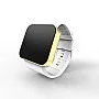 Cool Watch Saat - Gold Mat Dokunmatik Kasa - Beyaz Kayış Unisex