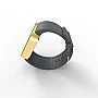 Cool Watch Saat - Gold Mat Dokunmatik Kasa - Gri Kayış Unisex Cool Watch Saat - Gold Mat Dokunmatik Kasa - Gri Kayış Unisex